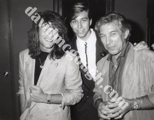 Jon Bon Jovi with Father and brother, Matt 1990, LA.jpg